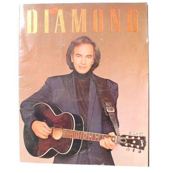 Vtg NEIL DIAMOND 1988-1989 Tour Concert Program Souvenir Picture Album Book - Picture 1 of 4